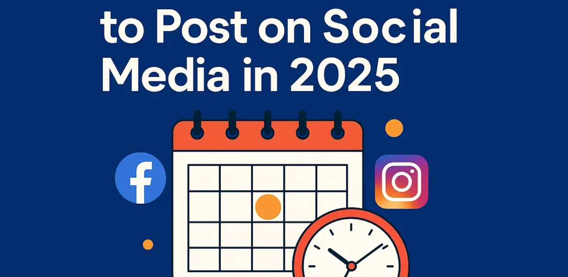 Best time to post on social media -