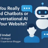 Illustration of chatbot talking with a website visitor in 2025