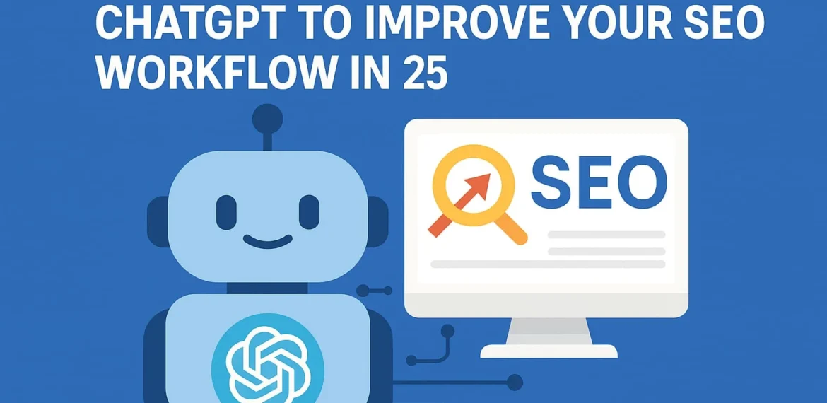AI tools like ChatGPT boosting SEO workflow efficiency in 2025 with automation, content creation, and keyword strategy.