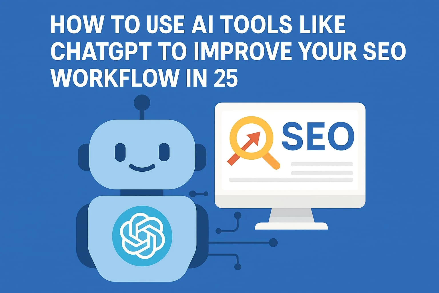 AI tools like ChatGPT boosting SEO workflow efficiency in 2025 with automation, content creation, and keyword strategy.